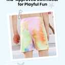 PATPAT Family Matching Swimsuits Swimwear: Mommy and Me Striped Spliced One-Piece Matching Swimsuits Set (2T, Colorful Tie-dye)