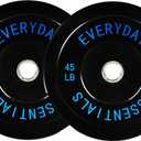 Fitvids 2-Inch Olympic Bumper Plates, 45 LBS, Pair