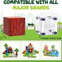 Magnetic Building Blocks 104PCS, STEM Magnet Blocks for Ages 4-8, Montessori Learning Toys for Kids, Sensory Magnetic Cubes for Boys & Girls, Educational Building Set for Birthday