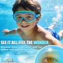Aegend Swim Goggles 2PCS Wider Vision Swimming Goggles for Kids 3-14 (Blue & Green)