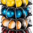 FlagShip 4 Tier Coffee Pod Holder Carousel for Vertuo Pod Storage Organizer (40 Pods Capacity)
