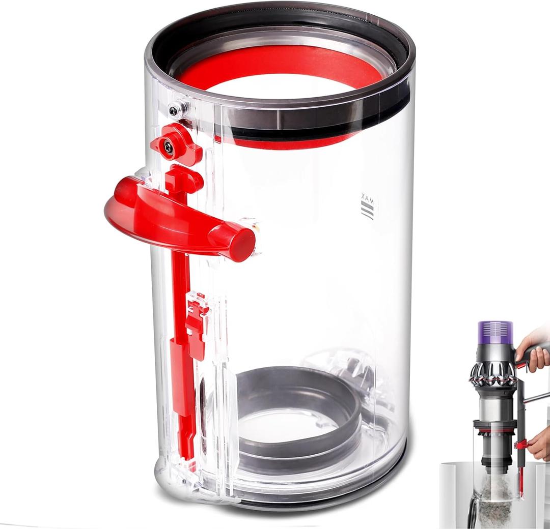 keluke Dust Bin Replacement Compatible with Dyson Cyclone V10 Absolute,V10 Animal, V10 Animal Pro,V10 Total Clean +,SV12 Cordless Vacuum Cleaners,Canister Replacement Parts
