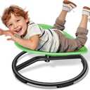 FERUERW Spinning Chair for Autistic Kids, Sensory Swivel Chair, 220LBS Weight Capacity, Sensory Toy for Children with ADHD/Autism, Training Body Coordination, 3+ Years (Light Green)