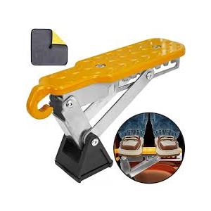 Universal Fit Car Door Step, Foldable Door Latch Step with Adjustable Angle for Car Roof Access, Both Feet Stand Car Step for SUV and Truck, Orange