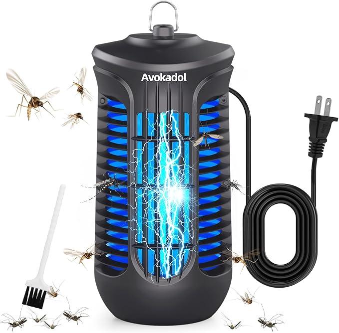 Bug Zapper,18W Mosquito Zapper Indoor and Outdoor-6.5 FT Cord Fly Trap,4200V High Power Electronic Insects Killer, Perfect for Home/Patio/Garden/Kitchen.