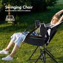 AKSOUL Hammock Camping Chair Swinging: Foldable & Portable Swing Chairs with Storage Bag - 265lbs Adult Weight Capacity - Folding Rocking for Lawn Camp Stargazer Outdoor