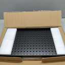 Ultrawall 4 Pcs Metal Pegboard Wall Panels, Peg Boards for Garage Tool Storage (Black)