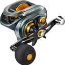 Piscifun Alijoz 400 Baitcaster Fishing Reel, 35Lbs Max Drag Aluminum Alloy Frame Baitcasting Reel, 8.1:1 Gear Ratio Freshwater and Saltwater Low Profile Casting Reel for Musky, Grey Left Handle
