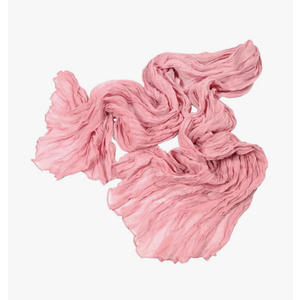 Rokou Women Elegant Solid Color Crinkle Scarf Soft Long Scarves Neck Warm Wrap