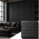 30 Pcs 45 Sqft 3D Wall Panels Peel and Stick Foam Faux Brick Wall Panel
