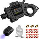 Metal Fidget Toys Adults Gun: Decompression EDC Fidget Spinner, Cool Stress Relief Spinner Ring for Finger, Best Steel Mini Toy Gift for Men (Black)