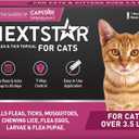 NEXTSTAR Flea and Tick Prevention for Cats, Repellent and Control, Fast Acting Waterproof Topical Drops, Flea Prevention for Cats Over 3.5 lbs, 1 Month Dose