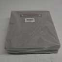 Temary 12x12 Storage Cube Bins 4 Pack Fabric Storage Cubes Storage Bins with Leather Handles, Storage Baskets Foldable Cube Organizers Bins for Home (Grey) (121212, Gray)