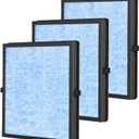 3 Pack MK04 Air Filter H13 Ture Filters Replacement for AROEVE MK04 MG04JH Air Purifier 3 Stages H13 Ture HEPA Filter Replacement Filter Compare to Part # MK04LX (Blue)