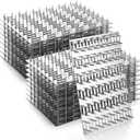 20 Pack Truss Plate - 4" x 6" Pronged Mending Plates Height 9mm - Metal Tie Plate Bracket Nail Teeth Thickness 1mm - Wood Connector Brackets for Wood Stud Roof Truss Timber