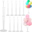 10 Sets Balloon Stand Kit, balloon sticks Holder with base for Table and floor, Birthday Wedding Party Decorations