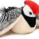 Tocirelo Flappy Bird Cat Toy, Simulated Flying, Not-Real Flying, Motion-Activated Chirping and Flapping Wings Cat Bird Toy, Realistic Cat Interactive Toys for Indoor Cats, Catnip Kitten Kicker Toy (Bird Dark Grey)