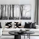 KEUSPI Black and Beige Modern Abstract Neutral Art Throw Pillow Cover 22x22 Decor for Home Living Room Abstarct Art Throw Pillow Case Set of 2