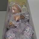 JIZHI Lifelike Reborn Baby Dolls Girl, 17 Inch Real Baby Doll Soft Body Realistic Newborn Vinyl Silicone Baby Doll Full Body Poseable Real Life Baby Dolls with Feeding Kit Gift Box for Kids Age 3+