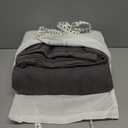 Threadmill Luxury Cotton Blankets for King Size Bed | All-Season Cozy 100% Cotton King Size Blanket | Herringbone Soft Fall Thermal Blanket fits California King Size Bed | Dark Grey