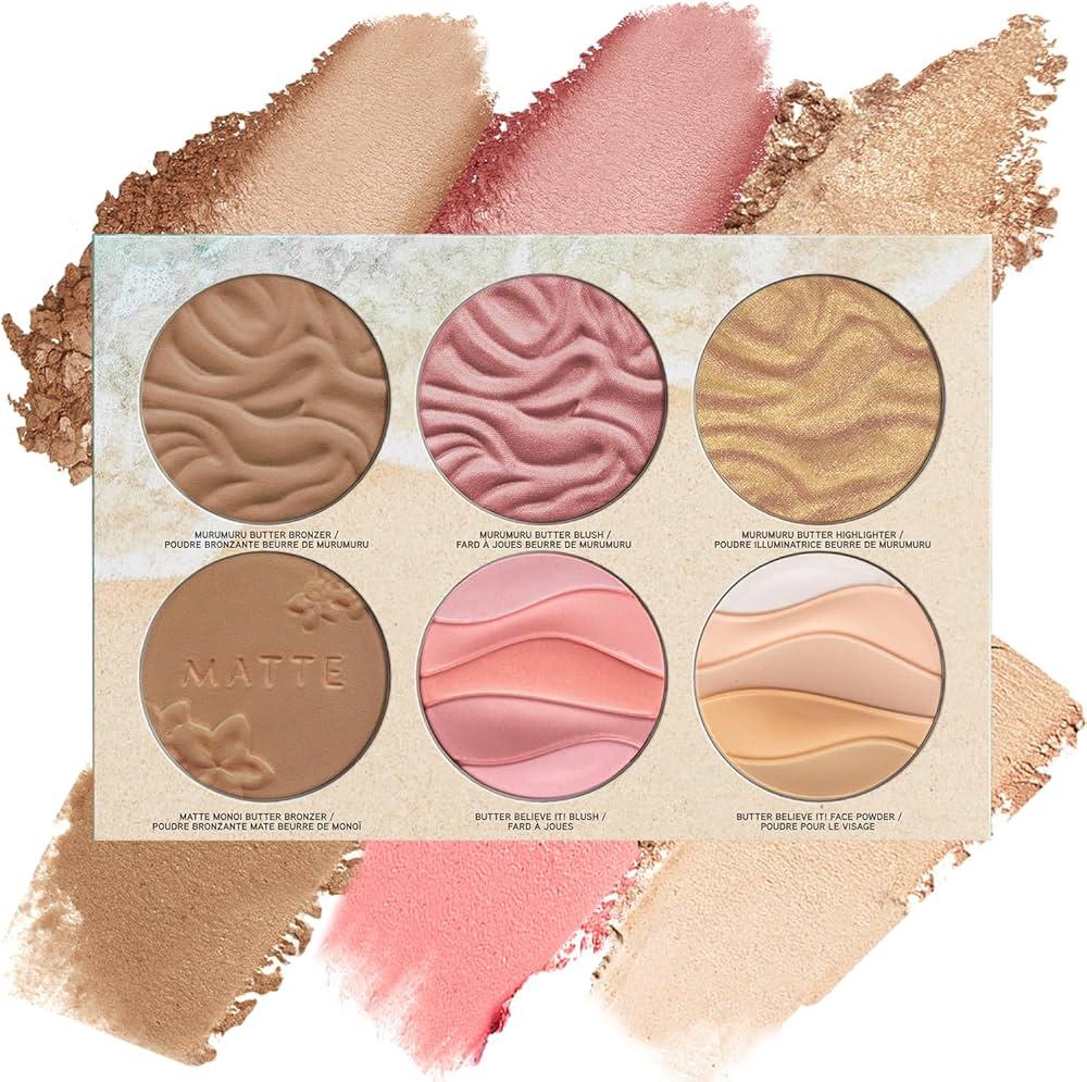 Physicians Formula Butter Palette, Nourishing Bronzer, Blush, Highlighter, and Moisturizing Face Powder Blend, Cruelty Free  Dream Team