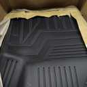 Mixsuper Floor Mats for Jeep Cherokee 2016-2023 (Not for Grand Cherokee), Custom Fit TPE All-Weather Floor Liners, Waterproof Anti-Slip Heavy Duty Mats, 1st and 2nd Row Accessories Set Black