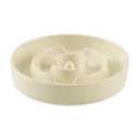 Havniva Ceramic 1.6 Cup Slow Feeder Dog Bowl for Medium and Large Breed, 8.2inch Puzzle Dog Food Dish, AntiGulping, Stop Bloat, Preventing Choking (Single BowlBeige)