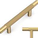 Amerdeco 10 Pack Champagne Bronze Knurled Cabinet Pulls 3 Inch Hole Centers Kitchen Cabinet Handles Hardware Kitchen Handles for Cabinets Handles IH0006