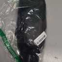 Snug Leaves Women's Fuzzy Scuff Slippers Soft Comfy Memory Foam Non-slip Indoor House Shoes (9-10, Black)