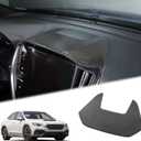 Daeiclru Real Carbon Fiber Center Console Dashboard Cover Trim Compatible with Subaru WRX 2022-2024/ Crosstrek 2024, Car Dash Panel Trim Cover, Instrument Panel Trim Dashboard Accessories (Black)