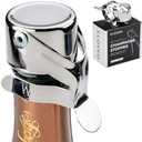 KLOVEO Champagne Stoppers - Patented Seal - Made in Italy - Professional Grade WAF Champagne Bottle Stopper - Prosecco, Cava, and Sparkling Wine Bottle Stopper