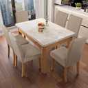 Genina Waterproof Chair Covers for Dining Room and Kitchen - Parsons Chair Covers (Khaki, 6 PCS)
