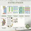 19 Months Planner, 2026 Weekly & Monthly Planner, 8.5"11" Daily Weekly Monthly Calendar Planner, June 2025-Dec 2026 Organizers with Habit Tracker for School & Office, Colored Tabs, Stickers, Pocket, Ruler Bookmark-Green