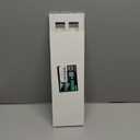 BESTTEN 5 Pack Screwless Decorator Wall Plate, 2 Gang Decorative Outlet Cover, USWP6 Gloss Snow White, H4.69” x W4.73”, Faceplate Cover for Receptacle Outlet & Switch