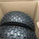 2Pcs 20x8.00-8 Lawn Mower Tires, Rear Tire and Wheel Assemblies for Riding Lawn Mowers, 4-Ply Tubeless Turf-Friendly Tires with 3/4" Borehole, 3.5" Offset Hub and 3/16" Keyway, 965LBS Load Capacity