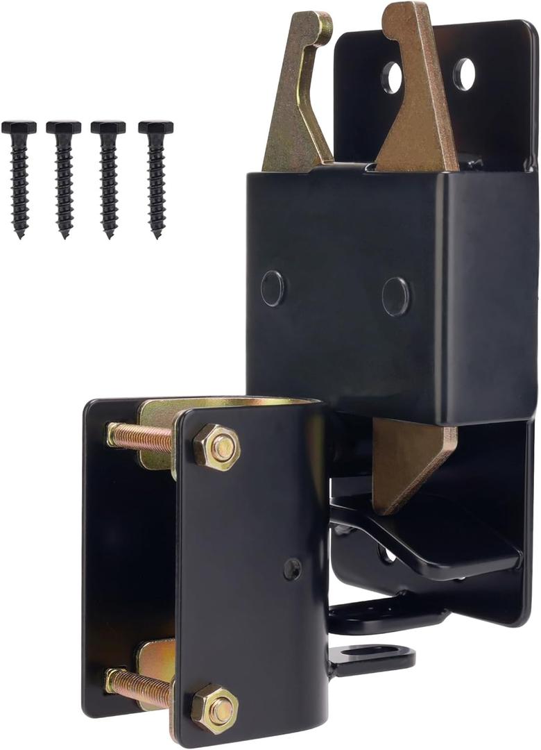 HILLMASTER Heavy Duty 2 Way Farm Gate Latch, Two Way Fence Gate Latch for Metal Gates Livestock Cattle Gate Latches Gate Hardware for Horse Corrals, Ranches (Screws and Instructions Included)