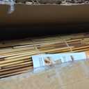 DoubleFill 2 Pcs Bamboo Shades Outdoor Reed Roll Up Blinds 36" W x 72" H Blackout Sunshade Cordless Bamboo Blinds for Home Porch, Patio & Windows Decor Shutters Sunlight Privacy Screen(Carbon Brown)
