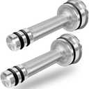 2Pack 6l80 Thermostat Bypass Kit, Thermal Bypass Valve 6l80 Compatible with 6L80 6L90 and 8L90 Transmission Thermostat Bypass Tool with Buna O-rings CNC Machined Aluminum