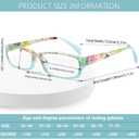 Kerecsen Reading Glasses 5 Pairs Fashion Ladies Readers Spring Hinge with Pattern Print Eyeglasses for Women (Mix Color -8, 3.50)