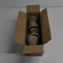 Deco 79 Wood Pillar Candle Holder with White Wash Finish, Set of 3 - 6", 5", 4"H, Brown