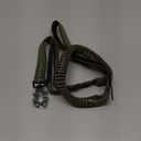 Heavy Duty Dog Leash with 2 Padded Handles & Advanced Easy Metal Clip, 4-6FT Shock Absorbing No Pull Dog Leashes for Medium Large Dogs That Pull (Army Green)