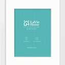 LaVie Home 14 x 18 Poster Frame White, Display Pictures 12x16 with Mat or 14x18 Without Mat, Stable and Sturdy Picture Frame and Polished Plexiglass, Horizontal and Vertical Format of The Wall1 Pack