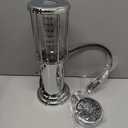 BLKSMITH Pump Liquor Dispenser for Home Bar | Vintage Style Chrome Plastic 30 Fl. oz Liquor Decanter for Man Cave Decor | Beverage Dispenser for Scotch, Vodka, Cocktails, Non-Alcoholic Drink and More