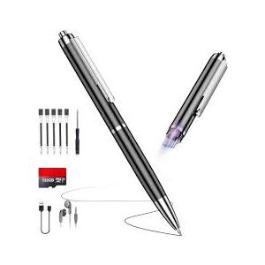 128GB AI Digital Voice Recorder with Playback, AI Intelligent Noise Reduction Audio Recorder, TypeC Fast Data Transfer, Voice Activated Recording Device for Lectures, Meetings, Interviews, Class
