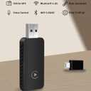 Wireless CarPlay Adapter, Plug & Play Stable Connection, Converts Wired to Wireless, Instant Connectivity Streaming for iPhone (iOS 10+)