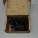 FMhotu #14 Heavy-Duty Wood Screws, Star Drive Deck Screws, Rust Resistant Timber Screws for Timber/Log/Landscaping Wood (2-7/8 Inch,50Pcs,Black)