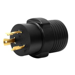 ONETAK NEMA L6-30P to 6-50R Compact 240V 30 Amp Twist Lock 3 Prong Male Plug to 50 Amp 3 Prong Female Receptacle Generator RV Power Cord Adapter Connector