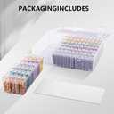 VTG Diamond Painting Storage Containers, Diamond Art Portable Bead Storage Organizer 96 Gird Diamond Painting Accessories (Storage Box) (96 small square bottle)