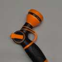 Giraffe Tools Garden Hose Nozzle 9 Adjustable Spray Modes Water Gun for Garden Hose Reel, Car Washing, Watering, Dog Washing PRO Model (black and orange)