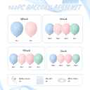 Pink Blue Green Balloon Arch Kit, 122Pcs Dusty Light Pink Baby Blue Green Pastel Balloons for Kids Girl Baby Shower Bridal Wedding Engagement Spring Birthday Flower Party Decorations